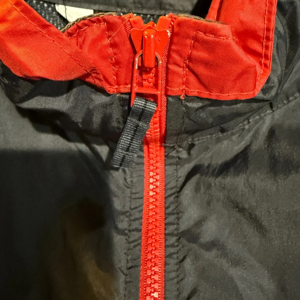 Columbia Red and Black Packable‎ Jacket with hood Size XL